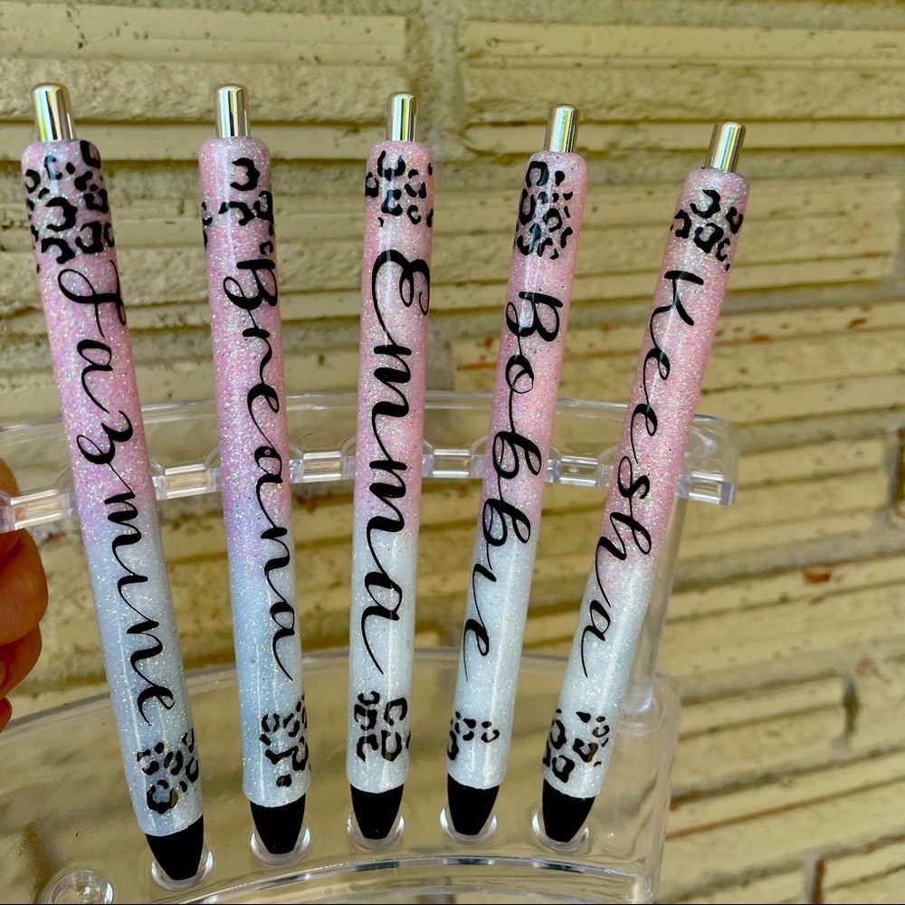 Custom order glitter pens